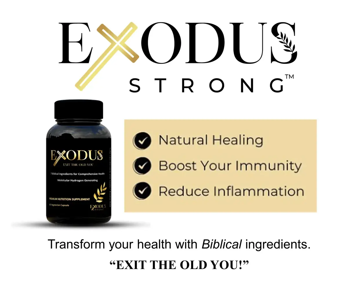 Reclaim your energy and restore your spirit with Exodus Strong—a faith-based wellness program that renews your body and connects you with a supportive community of like-minded believers.  