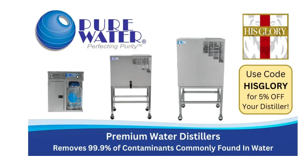 Safeguard your family’s wellbeing with advanced water distillers—the gold standard for removing impurities and delivering clean, great-tasting water. Visit our partner page to explore moreUse Promo Code HISGLORY for 5% off!